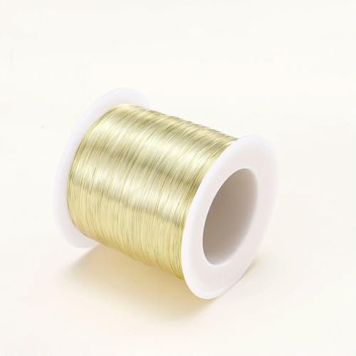 XDMING 5 Meter 0,2–1,0 mm 14 K/18 K vergoldeter Kupferdraht für DIY-Schmuckherstellungszubehör Schmuckzubehör Perlen Materialien Draht