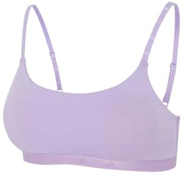 adidas Scoop Bralette-Sport Active Essentials Cotton Soutien-Gorge, Powder Plum_4a0193, XS Femmes