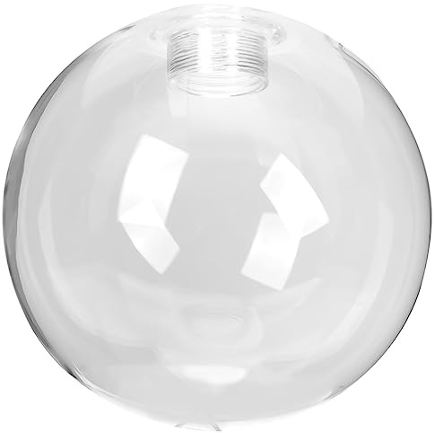 Artibetter Clear Glass Lampshade G9 Glass Shade Replacement for Ceiling Lamp Transparent Globe Lamp Shade Ball Shape Light Cover for Home Decoration 4.72 in