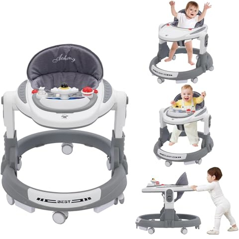 Baby Lauflernhilfe,Lauflernhilfe vom Sitzen zum Stehen,Mehrfach Abnehmbarer Modus,Unterhaltungs-Lern-Baby-Aktivitätstisch für Babys,Jungen und Mädchen