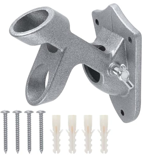 GOLD DEER Flag Pole Holder for Outside House Heavy Duty Flag Pole Holder Brackets Two-Position Flag Pole Holders Mounting Bracket with Hardwares Flag Holders,1 Inner Diameter