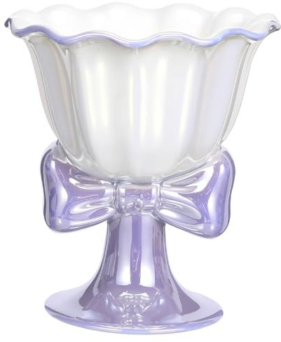 GLEAVI Ciotola Piede in Ciotola Da Dessert Per Gelato Coppa Piede Per Servire Snack Di Frutta Budino Dessert