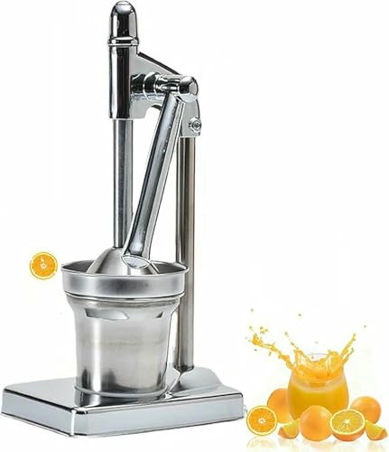 Pressa Di Spremitura Della Frutta Manuale Per Resa Elevata Di Succo, Acciaio Inossidabile 304 Durevole, Design Pulito Facile Staccabile, Ideale Per Frutti Di Agrumi Come Arancione, Limone, Lime, Uva