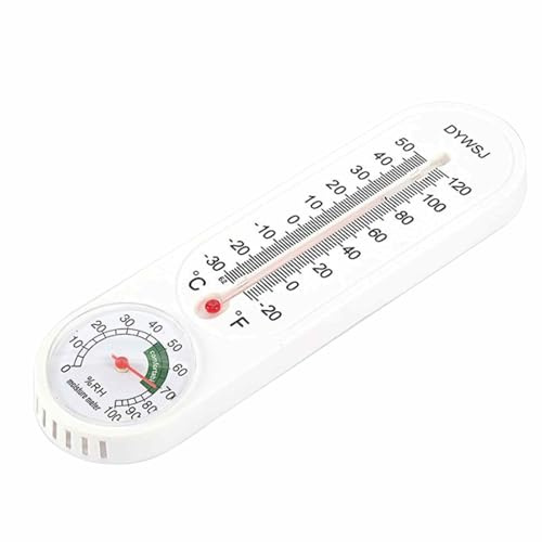 Termometro interno e igrometro | Misuratore di temperatura e umidità 2 in 1 | Monitoraggio climatico portatile con schermo fahrenheitt/Celsius per giardino, patio, serra, umido, seminterrato, armadio,
