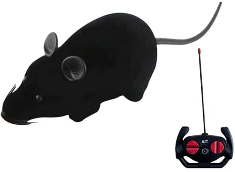 Ferngesteuerte Ratte – kabellos, Katzen-Maus-Spielzeug, künstliche Ratte, Katzen-Maus-Spielzeug, ferngesteuerte elektronische Mäuse | Interaktives ferngesteuertes Haustierspielzeug für , Hunde,