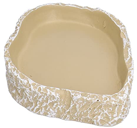 Yinhing Bol de Nourriture pour Reptiles, Plat d'alimentation pour Tortues, Lézards, Grenouilles, Accessoire d'aquarium Stable, Facile à Utiliser