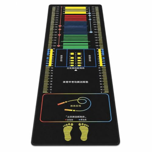 Tapis Longueur Antidérapant | Pour test saut sans élan, entraînement examens éducation physique, usage multifonctionnel, pour l'évaluation