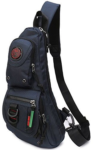 NICGID Sling Bag Brust Schulter Rucksack Bauchtasche Umhängetaschen für Herren