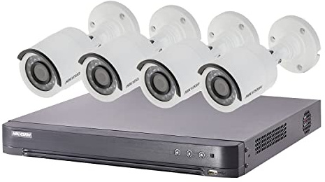 Kit di videosorveglianza Turbo HD Hikvision 4 telecamere bullet