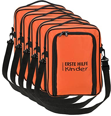 SÖHNGEN BIGPACK 5 x Erste-Hilfe-Tasche SCOUT KiTa großer Wandertag, mit Inhalt aus Kunststoff, Art.-Nr. 450004 | Erste Hilfe Tasche | Sanitätstasche | Notfalltasche