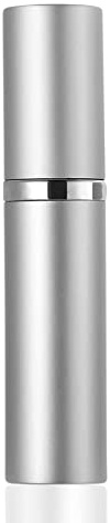 SUBORAWOS Parfümzerstäuber Nachfüllbar,Mini Parfum Zerstäuber für Unterwegs,Leer Sprühflasche für Parfum,Handtasche Parfümflaschen für Reise 5ml(Silber)