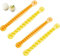 Norhogo Lot de 4 outils de coupe d'œufs à la coque, outil de découpe des fleurs coupées, outil de modelage des œufs, zigzag, ondulé pour couper les œufs durs