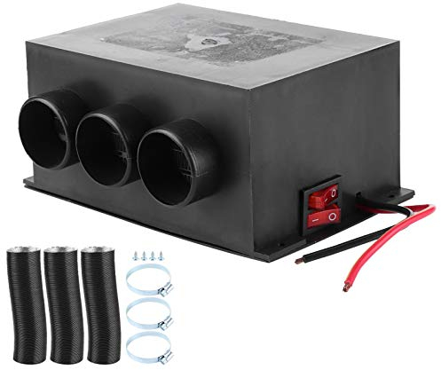 Riscaldatore Per Auto, 12V Riscaldatore Per Auto 3 Fori Portatile 300W Riscaldamento Invernale Scaldino Parabrezza Ventilatore Sbrinatore Nebbia Che Rimuove Lo Scaldino