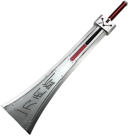 damdos Halloween Prop Fantasy PU Foam Cosplay Hardedge Sword, Cloud Strife Buster Armor Break Sword Remake Sword Knife Weapon Birthdays GiftsGunblades (Hardedge)