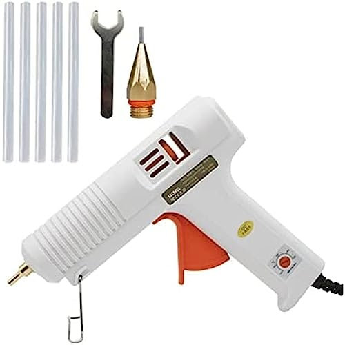 Pistola Per Colla A Caldo 150W Pistola Per Colla A Caldo Diametro Ugello Lungo 1 Mm 1,3 Mm Apertura Piccola Pistola Per Colla Industriale Strumenti Di Riparazione Artigianale Fai-da-te Pistola Per