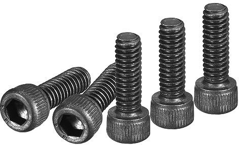 DTGN #8-32x1/2 Bulloni Viti a Testa Cilindrica, 25pz 12,9 Acciaio Legato Grado Vite Esagono Incassato Macchina Finitura Ossido Nero Filettatura UNC Completamente Filettata