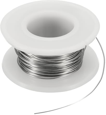 QUARKZMAN 2Pcs Alambre de Resistencia de Calentamiento de Nichrome 80 de 24 Calibres 33ft de Alta Temperatura para Reparación de Componentes Electrónicos