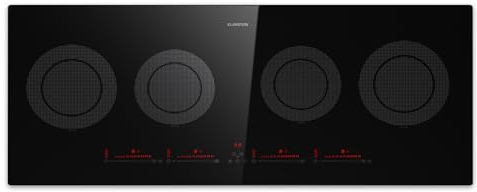 Klarstein Electric 5 Zone Cooktop Hob, Energy Efficient Induction w/Combinable Zones, 11600W Table Top, Touch Control, Slide Design