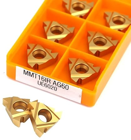 10 stücke MMT 16IR AG60 AG55 VP15TF UE6020 US735 Gewinde Drehen Werkzeug Hartmetall Einsatz CNC Metall Drehmaschine Werkzeug Gewinde Werkzeug(16IR AG60 US735)