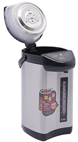 Heißwasserspender - 4L 750W Edelstahl Schwarz Wasserkochern, Automatisch Warm Wasser Station Wasserspender Wasserkocher Teekocher Thermopot