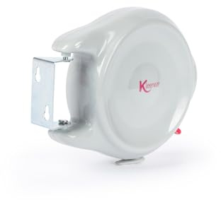 Kleeneze Tendedero retráctil - Espacio de Secado de 15 Metros, Gancho antiholgura, Soporte de Pared Giratorio, tendedero multidireccional, Ahorro de Espacio, Gris y Seguro, KL035792FEU7