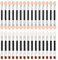 30 Stück Lidschatten Pinsel, Einweg Lidschatten Applikator Doppelseitige Weicher Schwamm Lidschatten Pinselset Professional Augen Make-Up Kosmetische Werkzeug für Frauen und Mädchen
