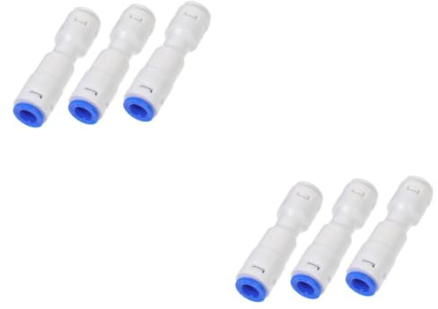 UKCOCO 2 Sätze Rückschlagventil Wasserleitung Batterie Nachtlicht Haken Pumpe Bot Wasserrohr Wasserschlauch Schnellkupplungen Für Wasserreiniger Adapter Plastik Weiß 3 Stück * 2