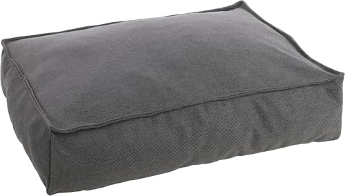 Flamingo Orthopädisches Hundebett Baldar – Rechteckig, Dunkelgrau, 80 cm | Ergonomischer & Bequemer Schlafplatz für Hunde!