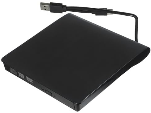 SWOOMEY Masterizzatore Dvd Esterno Con Doppia Interfaccia Usb e Type-c Compatibile Con Laptop e Desktop Riproduzione Stabile e Trasmissione Veloce Design Slim Per Uso