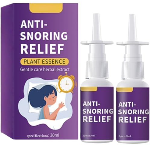 Anti Russamento Uomo,2pc Dispositivo Anti Russamento, Spray Antirussamento Forniscono una Soluzione Efficace per Smettere di Russare