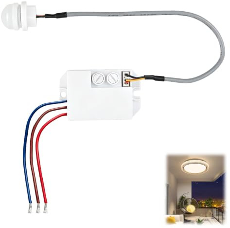Detector de Movimiento Empotrable,Detector de Movimiento Infrarrojo Integrable,Interruptor de Sensor Infrarrojo,Mini Sensor de Movimiento Interior,Sensor Infrarrojo Pequeño Alcance