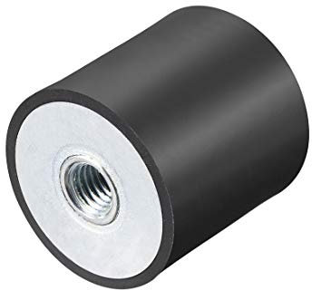 sourcing map 40 x 40mm M10 Thread Female Rubber Mounts,Vibration Isolators,Replaces Anti Vibration Pads Flat Silentblock Base Block