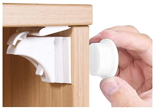 Norjews Child Safety Magnetic Cupboard Locks, Baby Proof Cabinet Locks