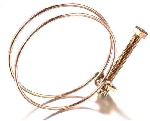 Double Wire Schlauchklemme 10 Stück Edelstahl schlauchschellen Doppel Draht Rohr Clip HoopEinstellbar Rohrschellen 40-44mm