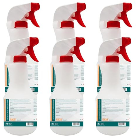 INOX® alkoholisches Flächendesinfektionsmittel 6x 500ml - Hochwirksame Flächendesinfektion mit Alkohol - Ideales Desinfektionsmittel für alle glatten Oberflächen