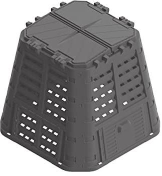 Compostiera da giardino nera 740 Lt Kompobox