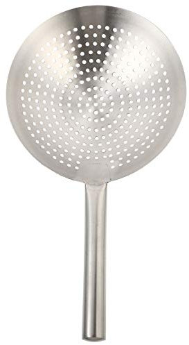 DOITOOL Fondue Plates Stainless Steel Skimmer Spoon Fine Mesh Colander Wire Skimmer Spoon for Kitchen Food Vegetables Pasta 28cm Coctail Set