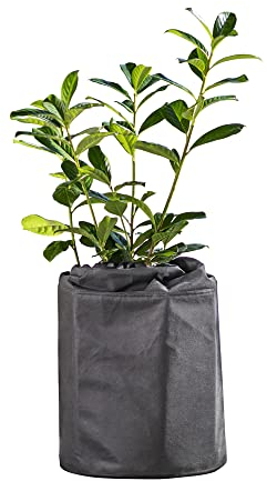 Windhager Protection hivernale des Pots Superprotect L, Protection hivernale pour Les Plantes sensibles au Froid, diamètre: 25-35 cm x 40 cm, Charbon