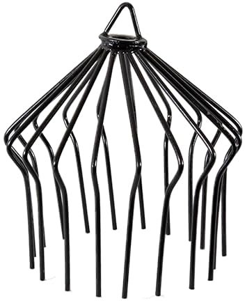 Chimney Bird Guard Steel Conical Cage Cowl Anti-Nest Chimney Protection - 210mm Black