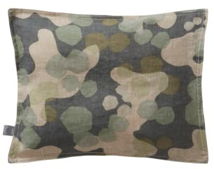 Jotex Mini Baby Kopfkissenbezug, 100% Leinen, Dunkelgrün, 35x28 cm