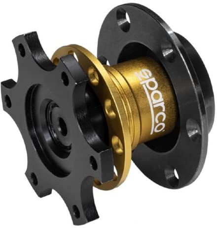Sparco 015R98REXTRAKTOR QUICK RELEASE RACING SCHWARZ/GELB