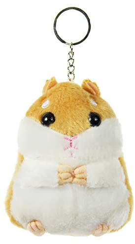 Kögler 11226 - Hámster de peluche como llavero, aprox. 10 cm de altura, para llaveros, carteras o como amuleto de la suerte