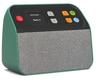 Radio Simple Senior BBrain Verte FM avec Grandes Commandes