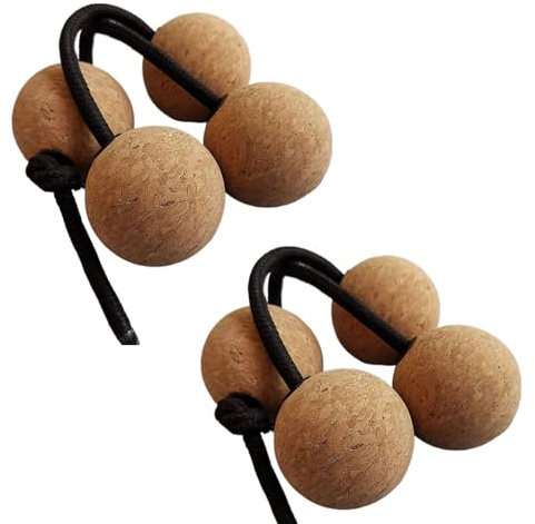 NEDLON 4 STK Aslatua Handperkussion Instrumente Asalato-Shaker Handrassel Kashaka Rhythmischer Ball Musik-Ei Afrikanisch Für Partys