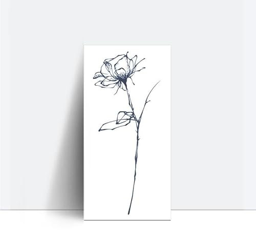 Chinese Style Plant Rose Juice Plant Ink Waterproof Semi-Permanent And Long-Lasting 2 Weeks Temporary Tattoo Sticker Female Small Fresh Arm