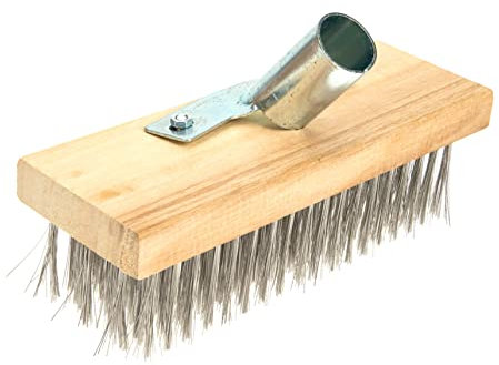BESPORTBLE Bodenbürste Aus Edelstahl Dusche Reinigungsbürste Steife Borste Steifer Pinsel Bürste Mit Steifen Borsten Bürste Mit Edelstahlborsten Teppichbürste Haushalt Deck Rostfreier Stahl