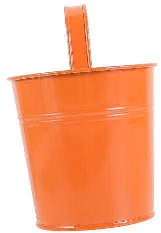 POPETPOP 2 STK hängender Eisenkorb rustikale Wohnkultur Fensterpflanzer Töpfe für Pflanzen Zimmerpflanzentöpfe hängender Eiseneimer wandmontierter gartenpflanzer Sukkulenten Blumentopf Fass