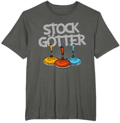Stockgötter Stocksport Stockschützen Asphaltstock Eisstock T-Shirt