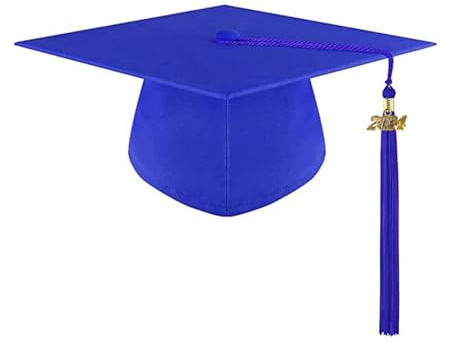 Blandoom Graduation Hat 1/5/10Pcs Graduation Cap 5 Colours Mortar Board Graduation Hat Cap 2024 Academic Mortarboard Bachelor Graduation Hat With Tassel for Graduation Ceremony