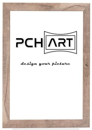 PCH[art] Bilderrahmen 'New Alaya - Wood Optics' | Holz-Farbe: Wildeiche | Größe: 84x119 DIN A0 | eleganter Frame für Ihre Fotos und Motive